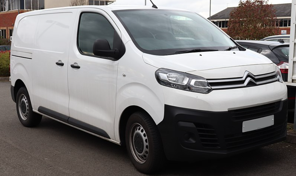 a white citroen dispatch van suitable for an Amazon dsp 1.0 delivery job