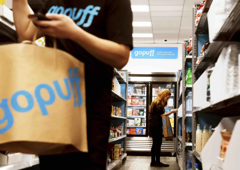 courier collecting gopuff order - gopuff delivery jobs near me
